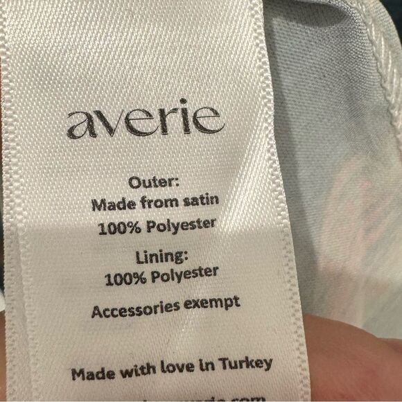 NWT Averie Halley Ruched Midi Dress Flowery Print on Cobalt Blue - Picture 4 of 5